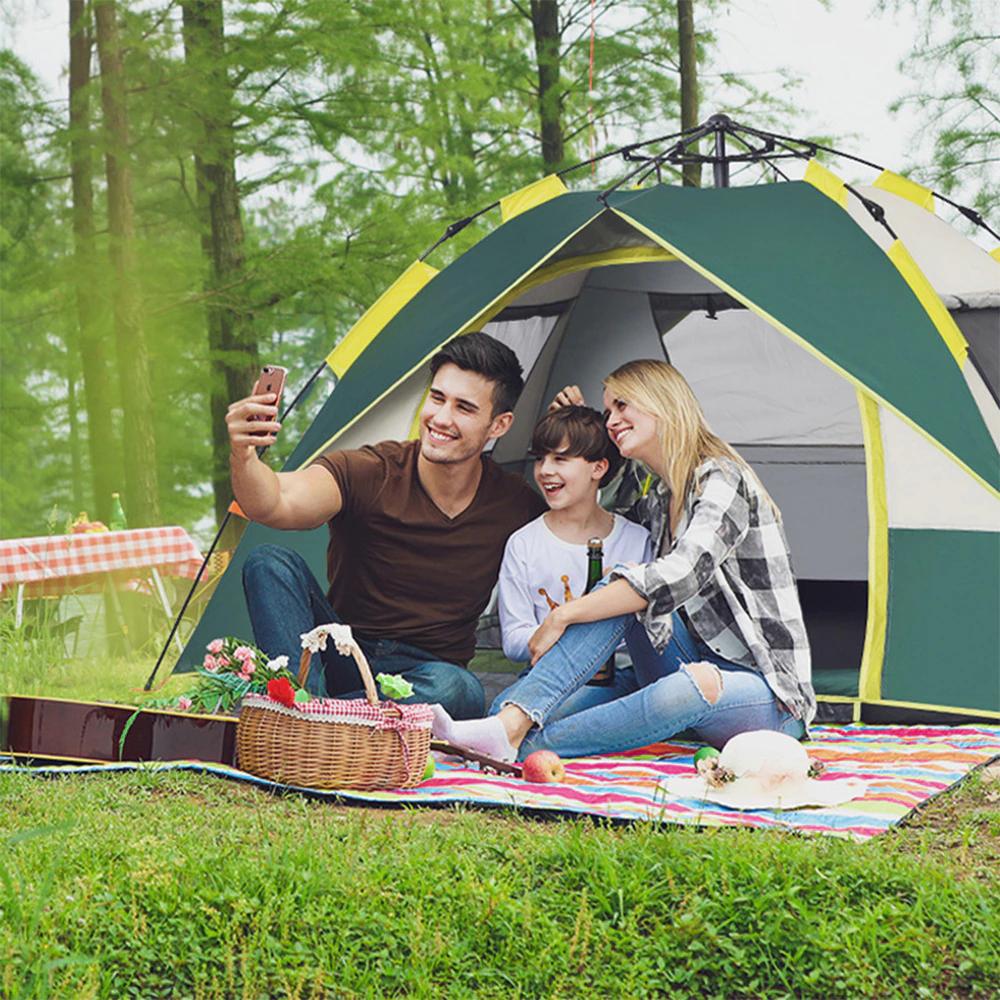 Cheap Goat Tents TANXIANZHE   3 Persons Backpacking Tents 190T PA Polyester Taffeta Outdoor Camping Automatic Waterproof Tents 